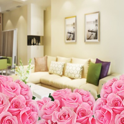 10 Arrangements / Bunches of Total - 300 Pink Roses Room full of Pink Roses
