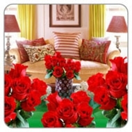 Room full of Red Roses